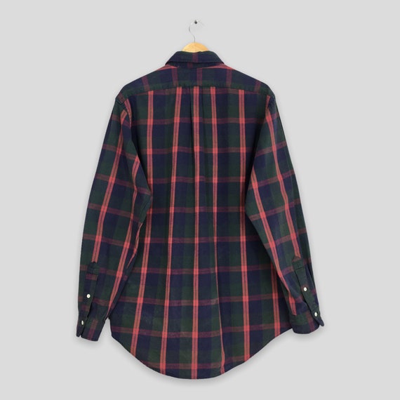 Vintage 90s Polo Ralph Lauren Checkered Flannel Large Polo