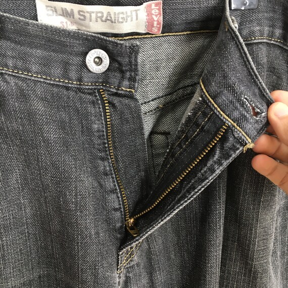 Size 34x31 Vintage Levi's 514 Slim Straight Jeans… - image 6