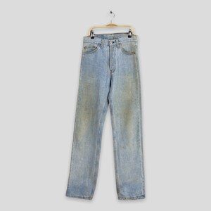 Size 27x33 Vintage 90s Levi&#39;s 501 Faded Blue Jeans Light Wash Levi&#39;s Straight Cut Jeans Levi&#39;s 501 Button Fly Denim Levi&#39;s Usa Jeans W27