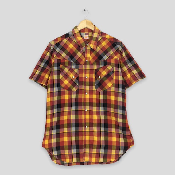 Vintage Sugar Cane Japan Checkered Flannel Shirt … - image 1
