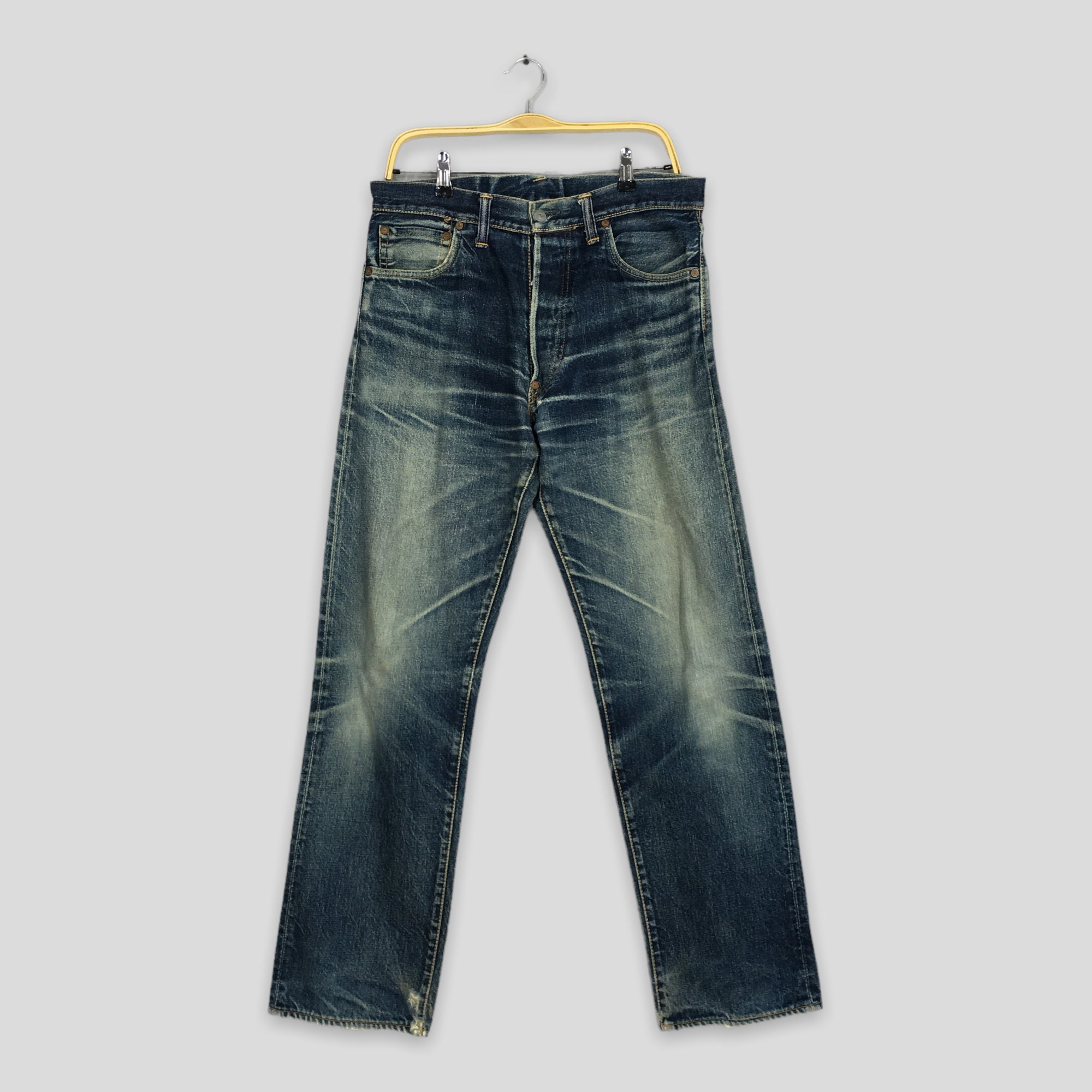Size 32x31 Vintage Evisu No 2 Daicock Red Japan Denim Evisu - Etsy
