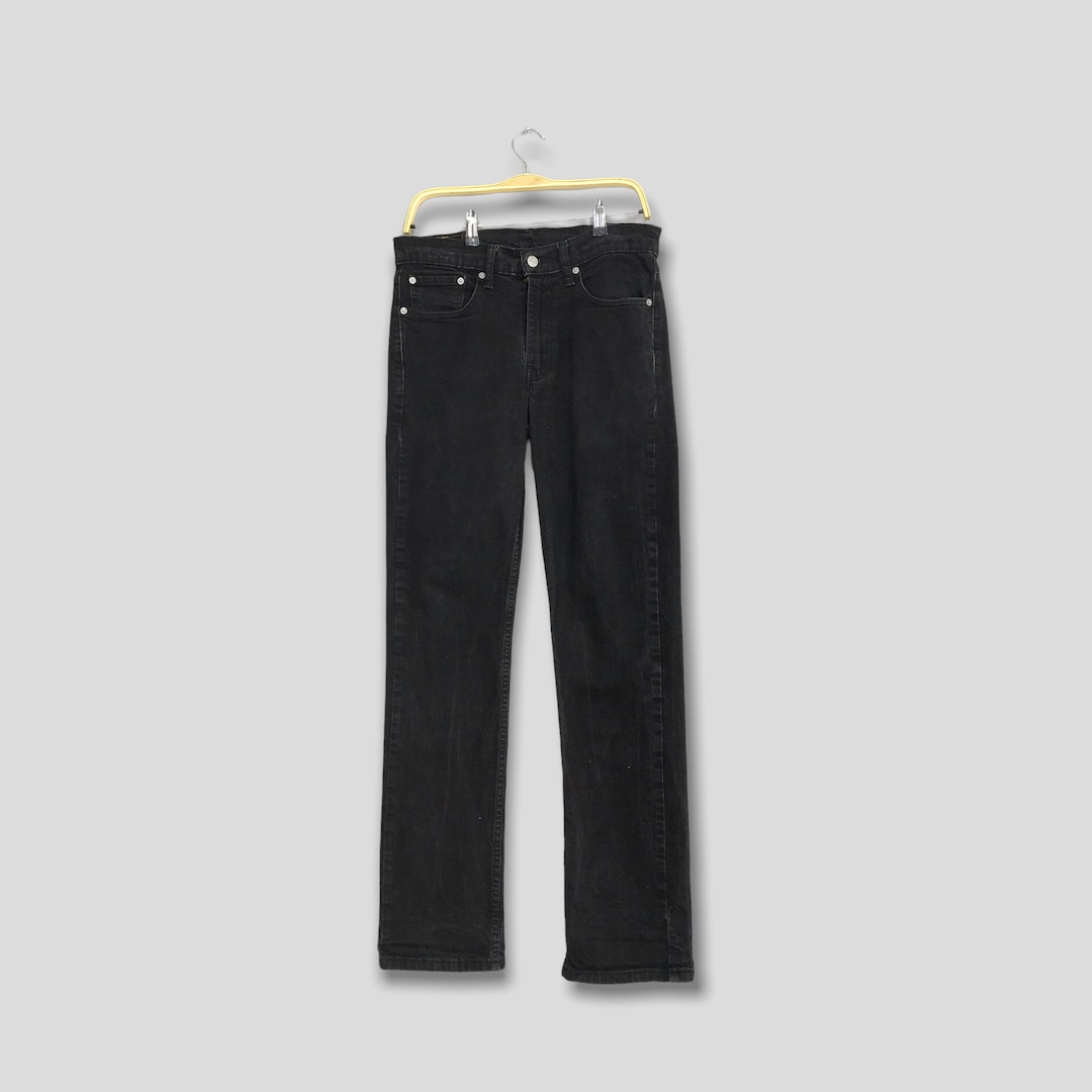パンツ 00s Levi's 507 black flared denim Y2K Vintage Flared Jeans for Men Y2k Streetwear Frayed Jean