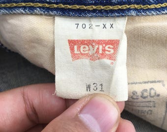 Size 29x29.5 Vintage Levi's 702XX LVC Redline Selvedge Jeans