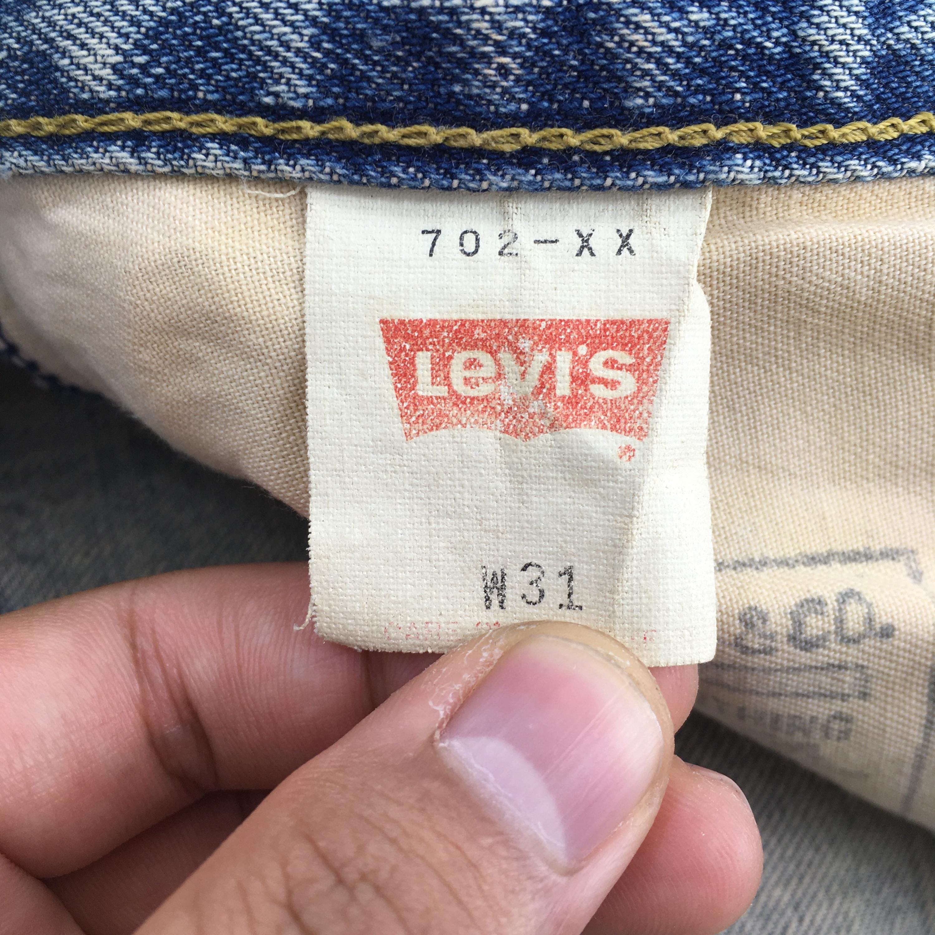 Size 29x29.5 Vintage Levi's 702XX LVC Redline Selvedge Jeans