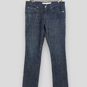 Size 32x33 John Lawrence Sullivan Blue Jeans John Lawrence Sullivan Japanese Designer Skinny Slim Fit Denim Zipper W32