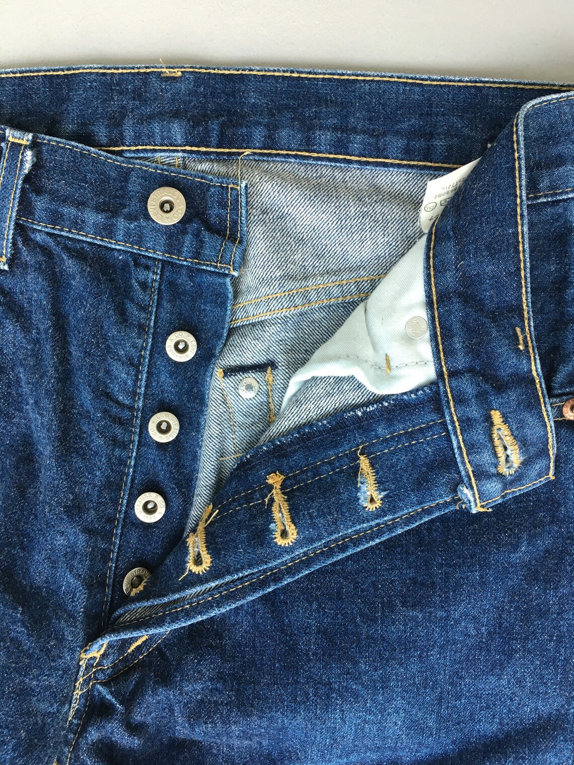 Size 29x30.5 Vintage Levis 503BXX LVC Japan Distressed Denim Etsy