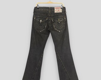 パンツ TRUE RELIGION Flared denims black Size 30x30.5 Vintage True Religion Flared Black Denim Y2K