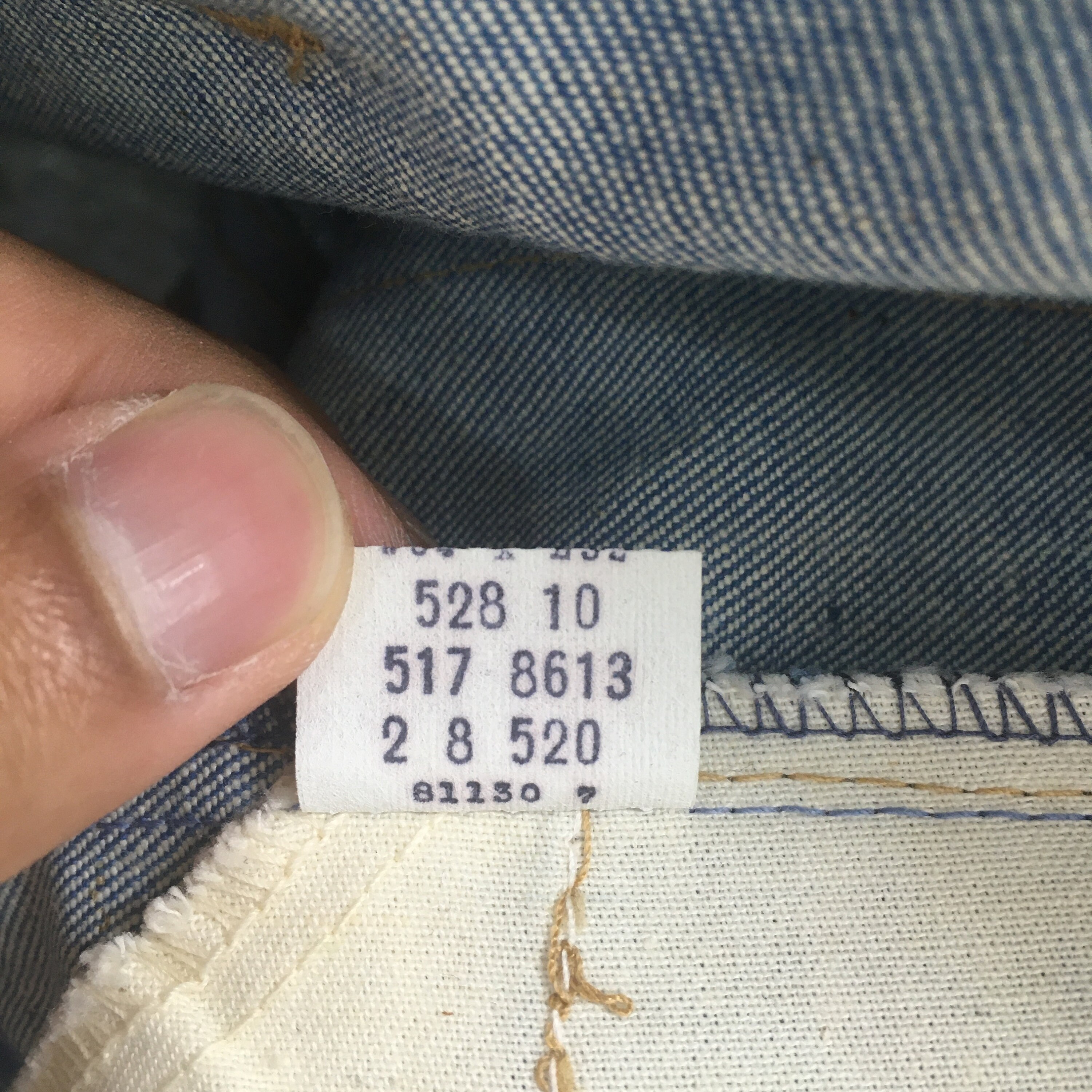 vintage an・an no.33 vintage Levis 517 jeans orange tab W 33 measures 33.5 in L