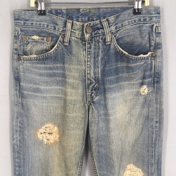 Size 28x33 Vintage 90s Levi's 517 Flared Jeans Levis Distressed