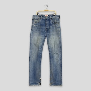 Size 30x32 Vintage Y2K Levi&#39;s 501 Distressed Faded Jeans Stonewash 90s Levi&#39;s Faded 501 Denim Levi&#39;s 501 Light Wash Levis Slim Fit Jeans W30