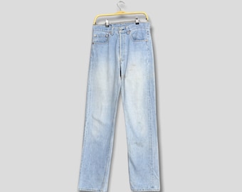 Size 30x33 Vintage Levi's 90s 501 Light Blue Jeans Levis Stone Washed Denim Levis Faded Jeans Levi's Distressed Denim Levis Button Fly Jeans