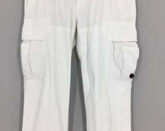 90s RALPH LAUREN 2way cargo pants 刺繍 白 90s RALPH LAUREN 2way cargo pants 刺繍 白 - メルカリ