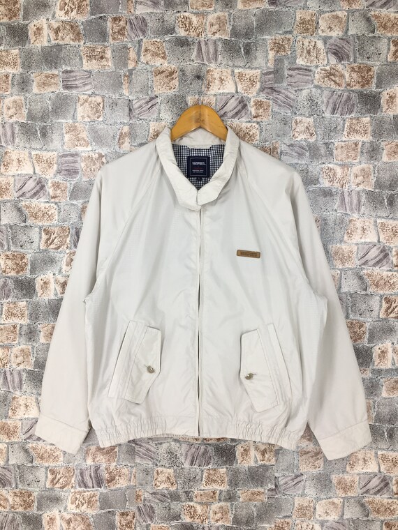 white harrington jacket