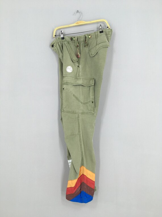 Size 34x31 Kellen Slim Fit Cargo Pants Green Techwear Pants Multi 