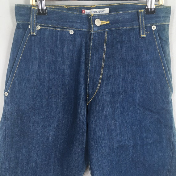 Size 27x32.5 Vintage Levis Engineered Jeans Dark … - image 2