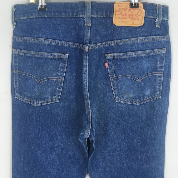Size 32x31 Vintage 80s Levi's 517 Bootcut Bell Bo… - image 8
