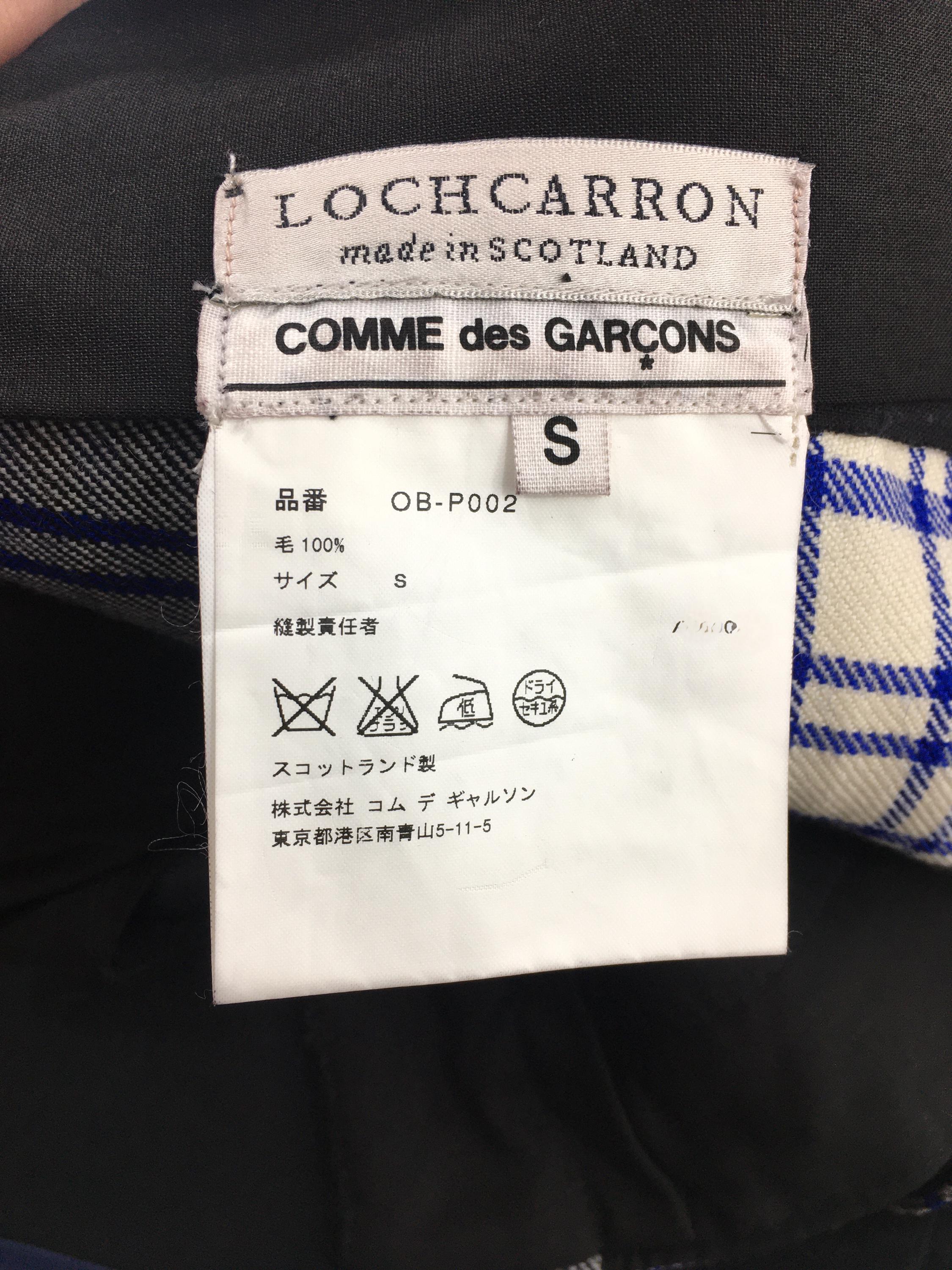Size 32x31 NWT Comme Des Garcons Homme Lochcarron Scotland