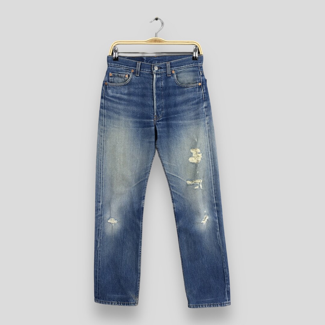 Levis501 80s 米国製 Size 28x29 Vintage 80s Levi's 501 Faded Blue Jeans Light