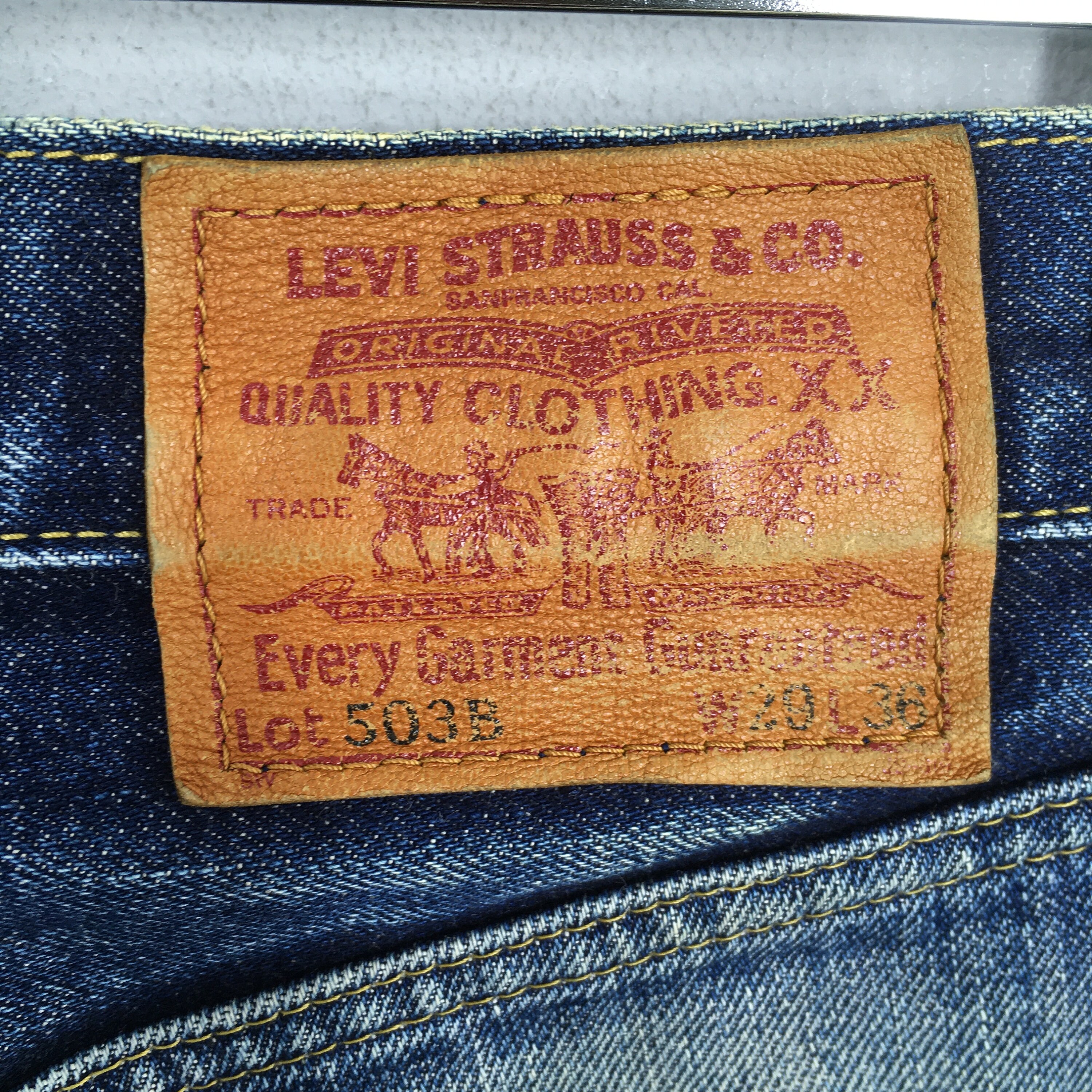 Size 28x30.5 Vintage Levi's 503B LVC Redline Japan Denim Size 28x30.5 Vintage Levi's 503B LVC Redline Japan Denim