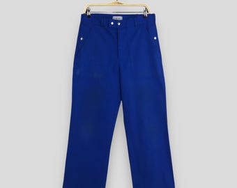 Amazing Blue Moleskin Pants Work Wear Workwear French France