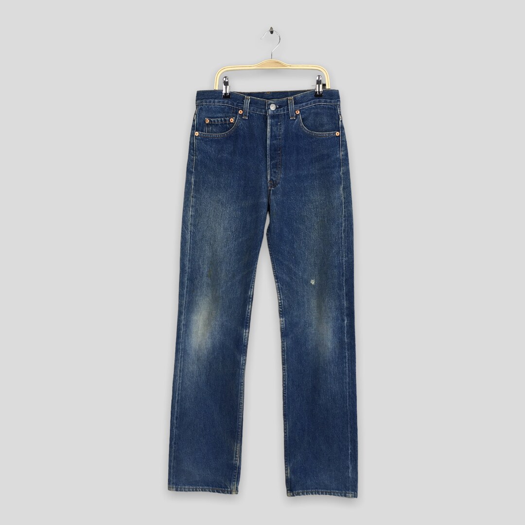 Size 28x31.5 Vintage 1980s Levi's 501XX Stonewash Blue Jeans