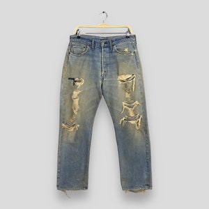 Size 32x27.5 Vintage 70s Levi&#39;s 501 Selvedge Stonewash Jeans 80s Levi&#39;s Faded Dirty Denim Levi&#39;s Distressed Jeans Levi&#39;s Redline Jeans W32
