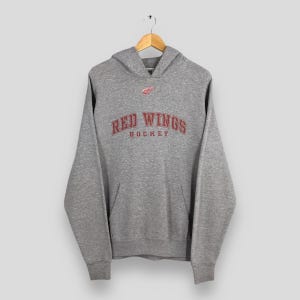 Vintage Detroit Red Wings NHL Hoodie Sweatshirt XXLarge Detroit Red Wings Printed Pullover Detroit Red Wings National Hockey Sweater XXL