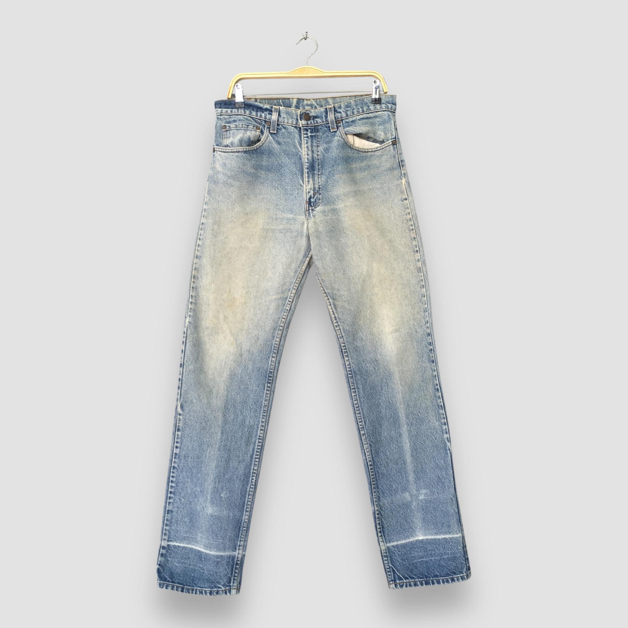 Vintage vibe style washed and whitened micro denim jeans