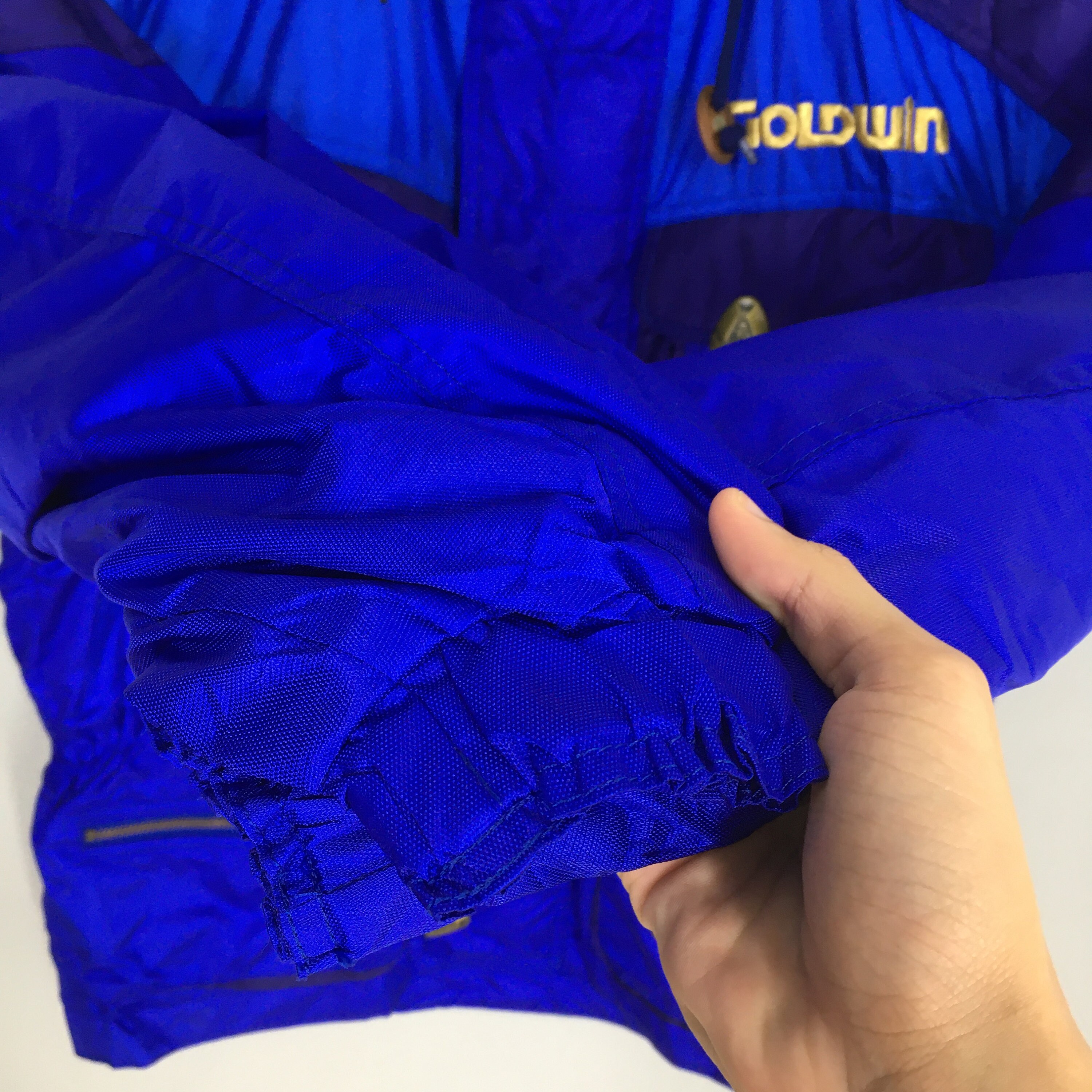 【Lサイズ】GOLDWIN ジャケット ウェア　スキー　スノボー　刺繍　レトロ GOLDWIN 派手 スキー スノーボード ウェア ヴィンテージ 90s