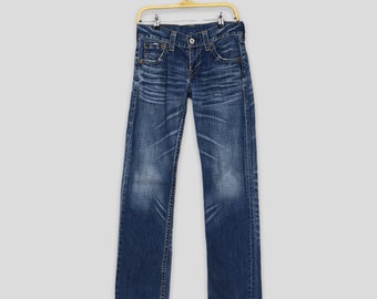 Size 29x32 Vintage Levi's 502 Faded Blue Jeans Straight Cut Jeans 90s Levi's 502 Zipper Denim Low Rise Denim Levi's Stonewash Mom Jeans W29