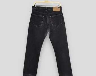 Size 29x29 Vintage 90s Levi's 501 Black Jeans Levi's Straight Leg