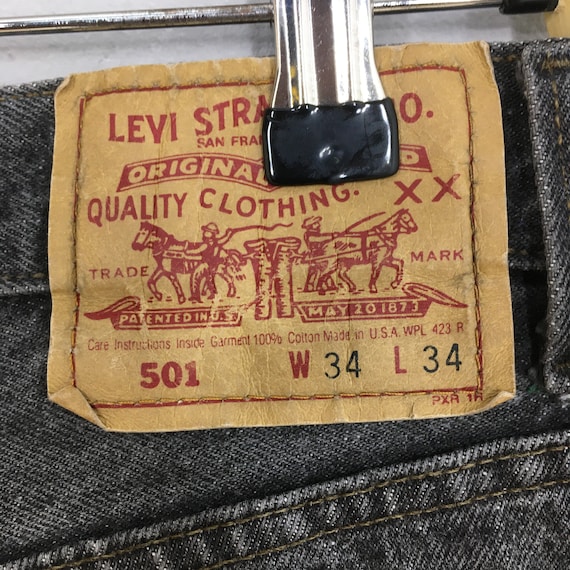 Size 33x29 Vintage 90s Levi's 501 Levi's Super Bl… - image 10