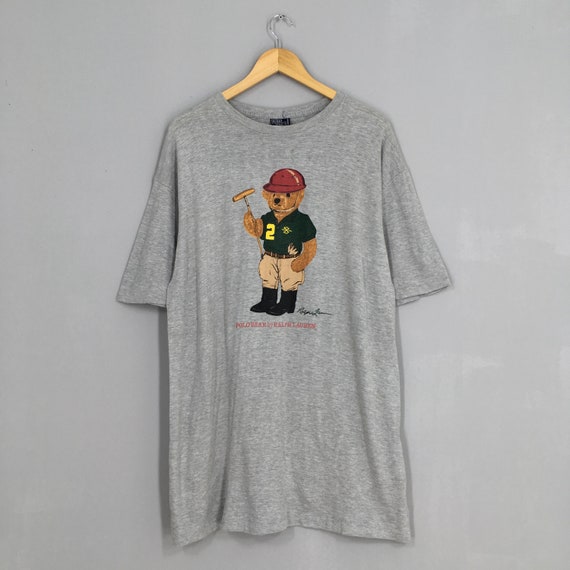 Vintage Polo Ralph Lauren Polo Bear Usa Tshirt Lar