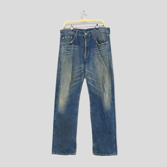 Size 32x32 Vintage Levi's 501 Faded Blue Jeans St… - image 1