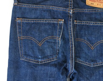 Size 30x28 Vintage Levi's 505 Regular Fit Jeans Levi's Dark Blue