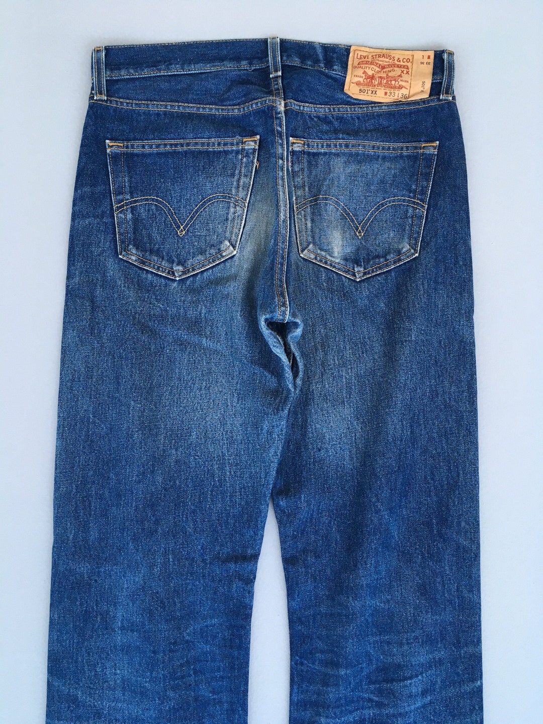 Size 32x33 Vintage Levi's 501XX Indigo Dark Blue Jeans - Etsy