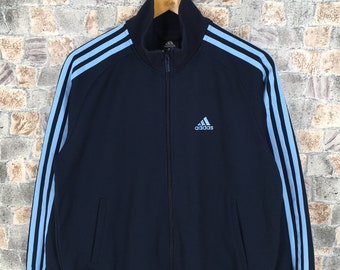 sky blue adidas track top