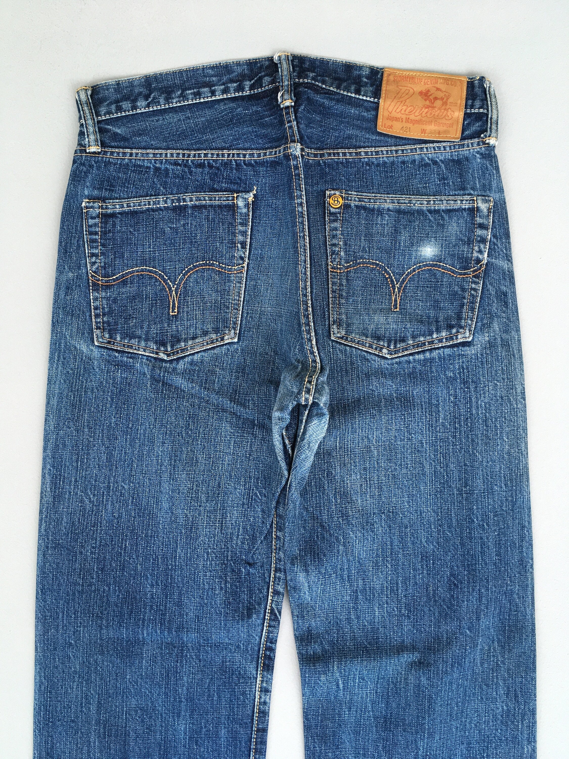 パンツ PHERROW'S STORMY BLUE 50's MODEL 521XX Vintage Pherrow's Bros Stormy Blue Selvedge Indigo Denim