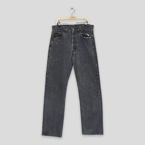Size 29x29.5 Vintage Levi&#39;s 501 Ash Gray Jeans Distressed Jeans 1990s Levi&#39;s Stonewash Denim Levi&#39;s High Waisted Jeans Levi&#39;s 501 Jeans W29