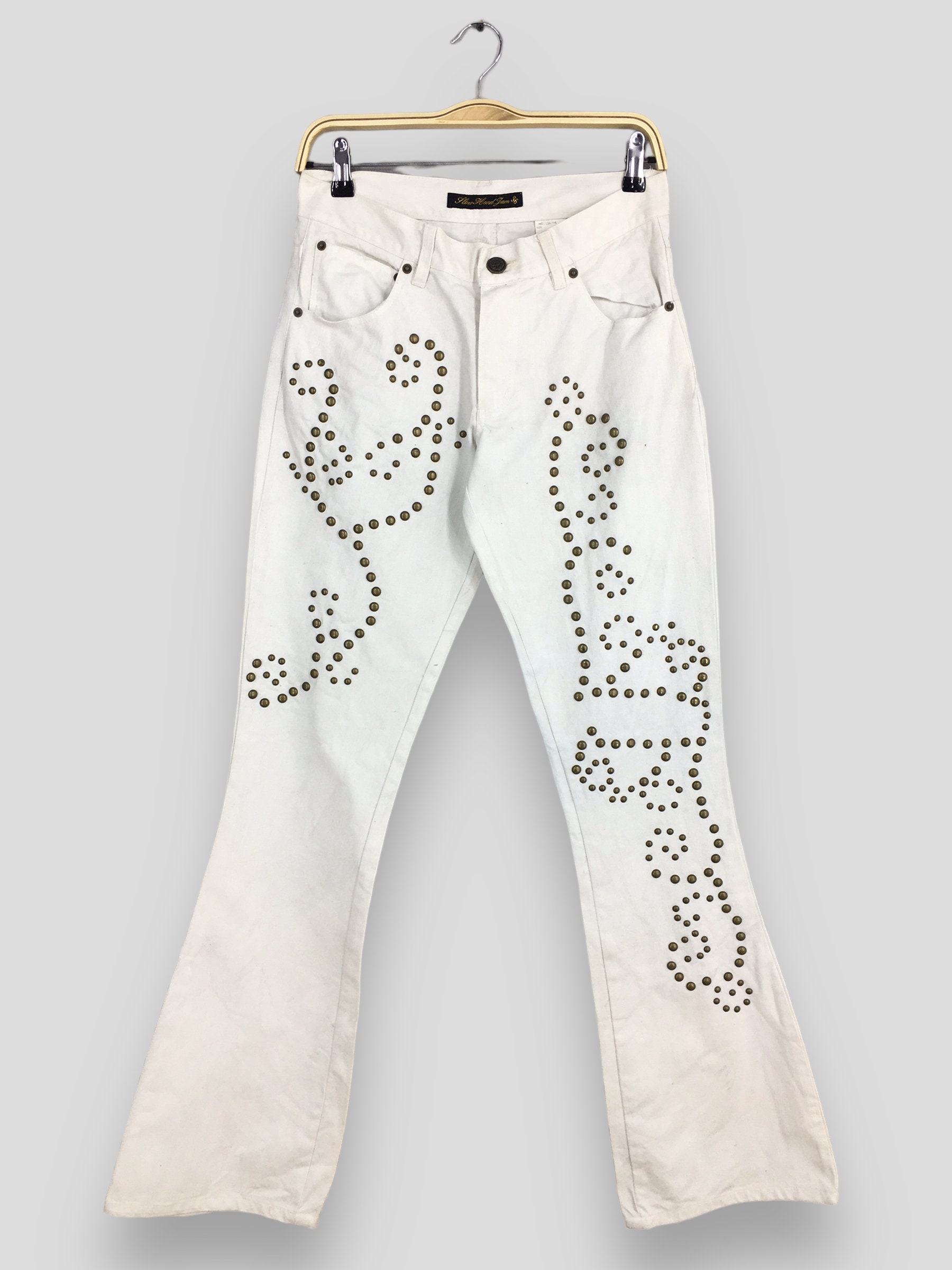 Hysteric Glamour Studded Jeans - Etsy Hysteric Glamour Studded Jeans - Etsy