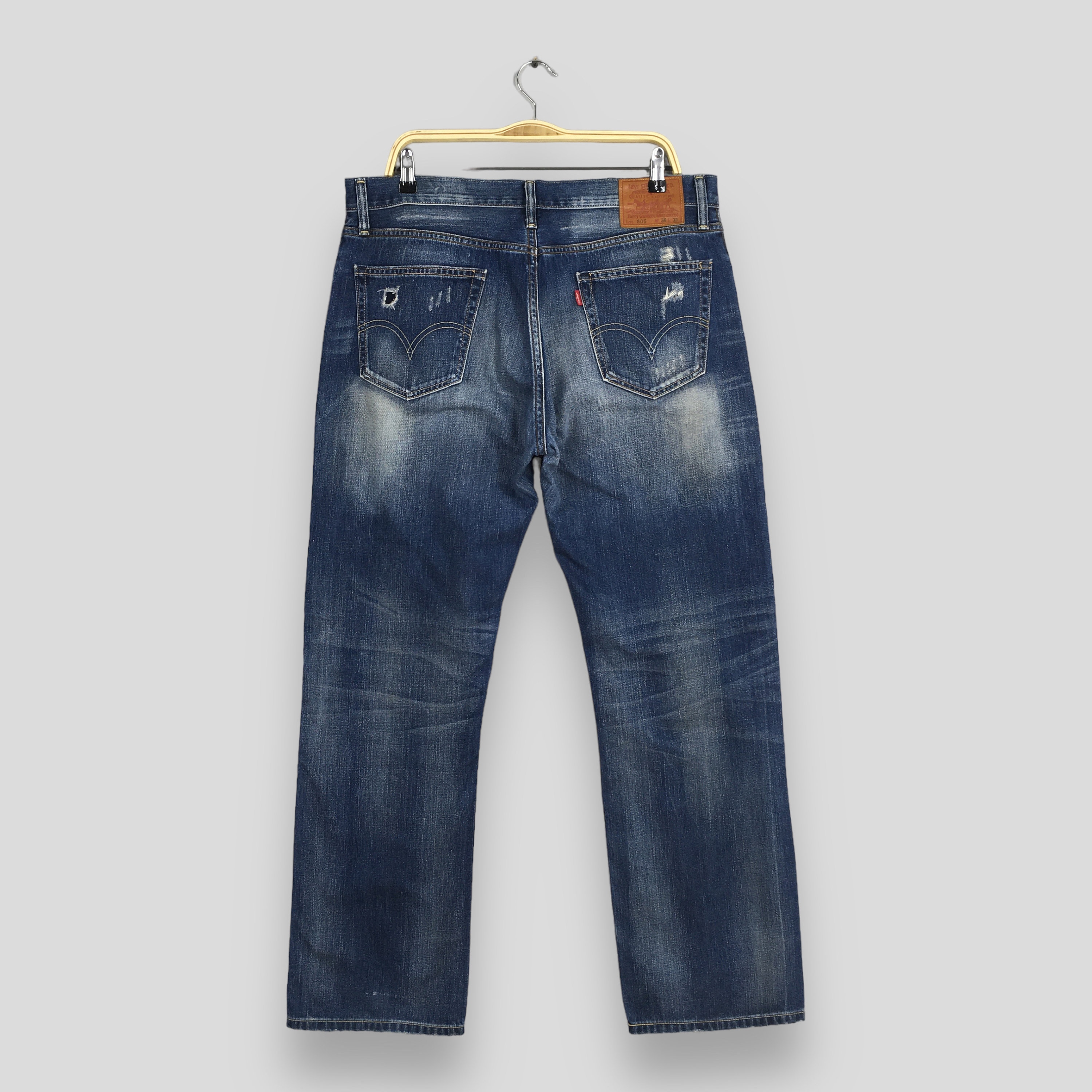 Size 36x31 Vintage Levi's 505 Light Wash Zipper Jeans 1990s Levi's