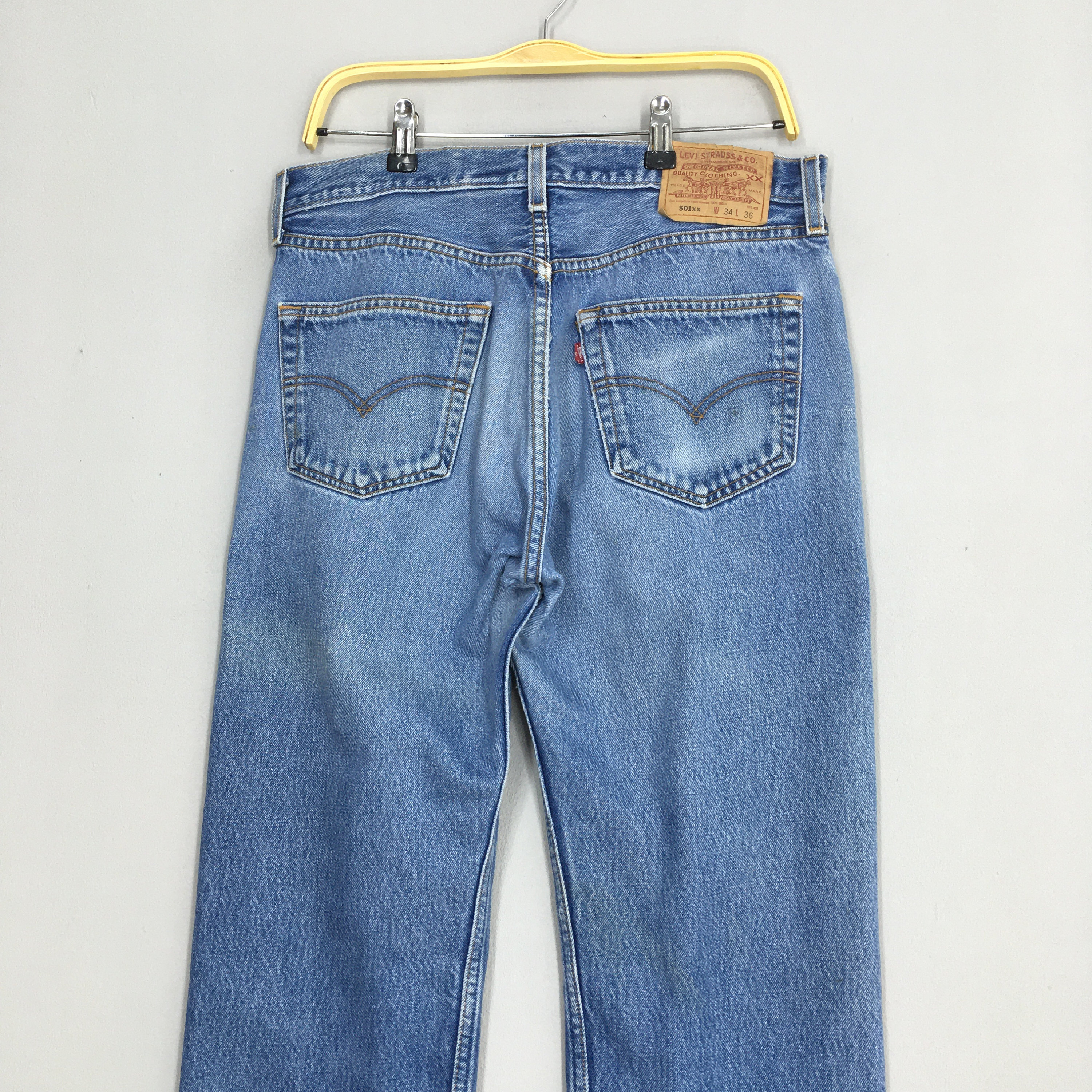 Size 32x33 Vintage Levi's 501XX Stonewash Jeans Levi's Faded Blue