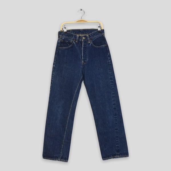 Size 24x25.5 Vintage 60s Levi's 501 Big E Selvedge Jeans Levi's 501 Indigo Blue Redline Jeans Levi's 1970's Denim Levi's 501 Button Fly W24