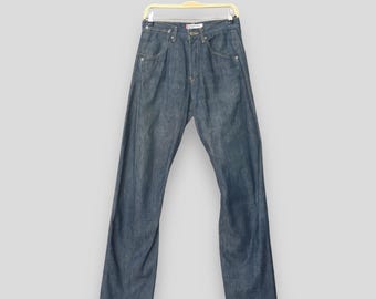 Size 29x29.5 Vintage Y2K Levis Engineered Jeans Dark Blue Straight