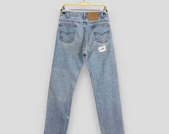 Size 27x28.5 Vintage Levi's 505 Light Wash Zipper Jeans 1990s