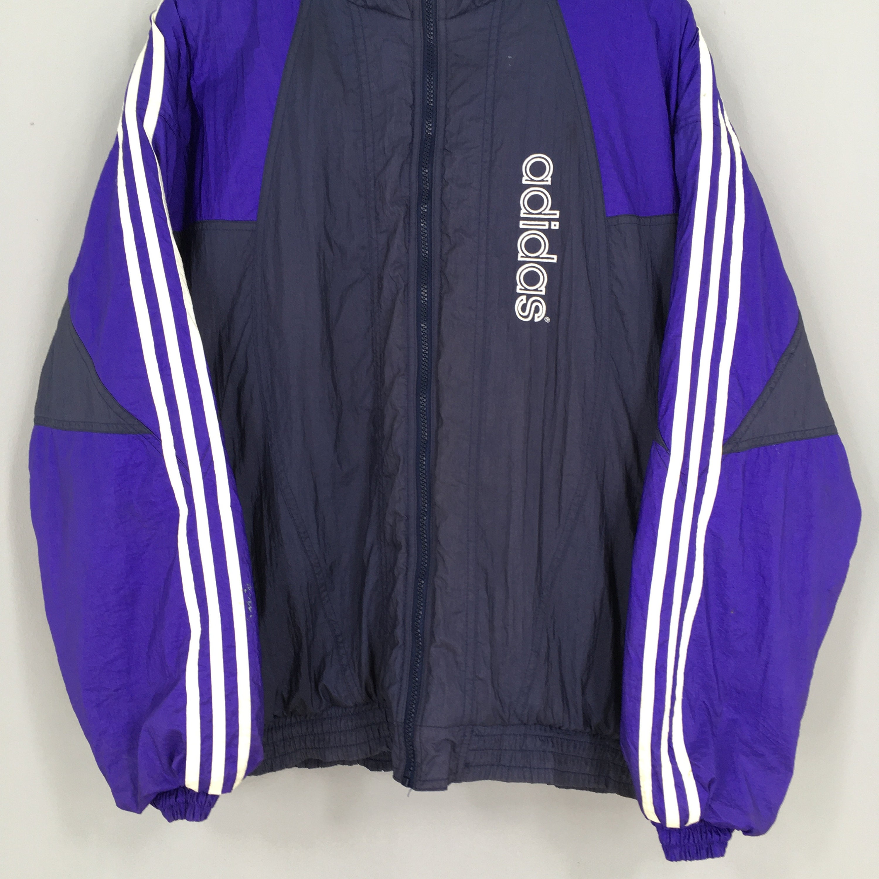 Vintage 90's Adidas Parka Jacket Medium Adidas Trefoil Three Vintage 90's Adidas Parka Jacket Medium Adidas Trefoil Three