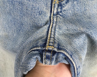 Size 29x29.5 Vintage Levi's 702XX LVC Redline Selvedge Jeans Faded