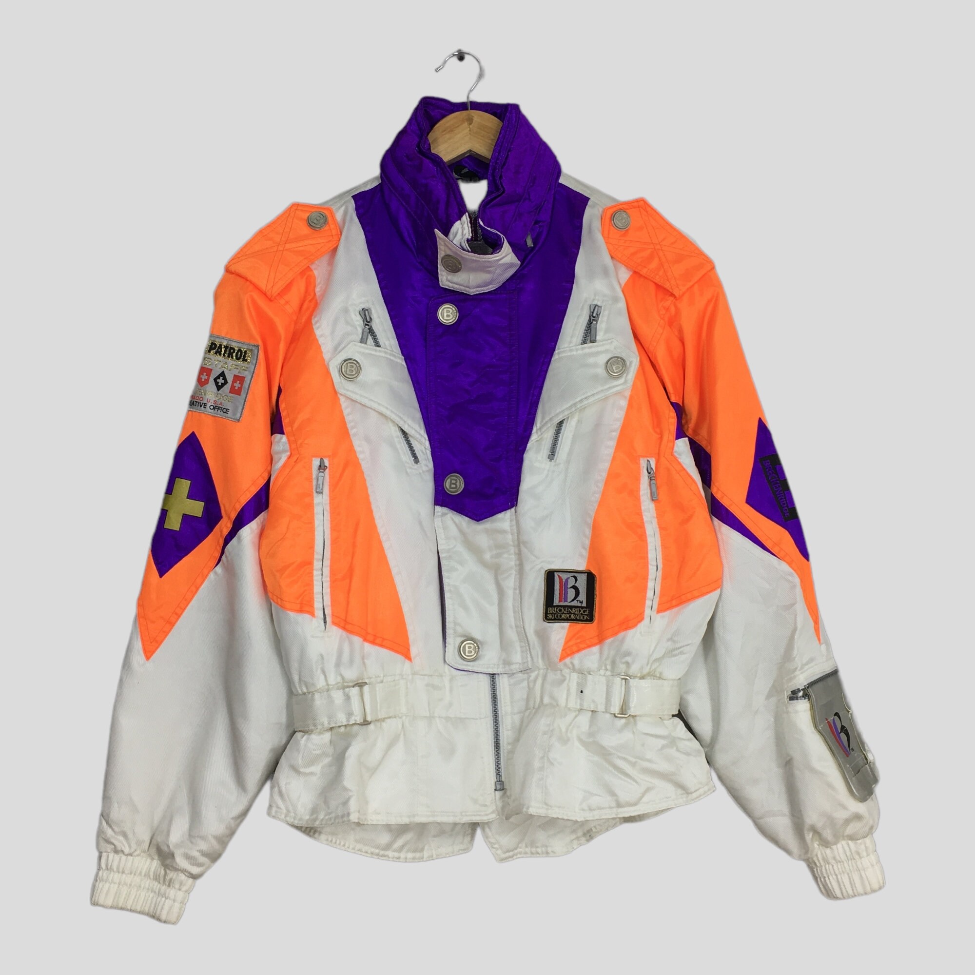 Vintage 90's Breckenridge Bomber Ski Wear Hoodie Jacket - Etsy India