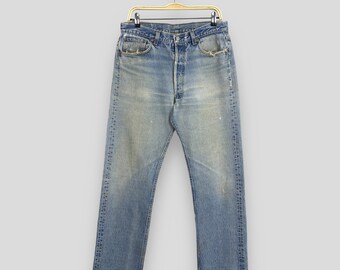 Size 32x28 Vintage 90s Levi's 517 Flared Jeans Levis Blue Bootcut