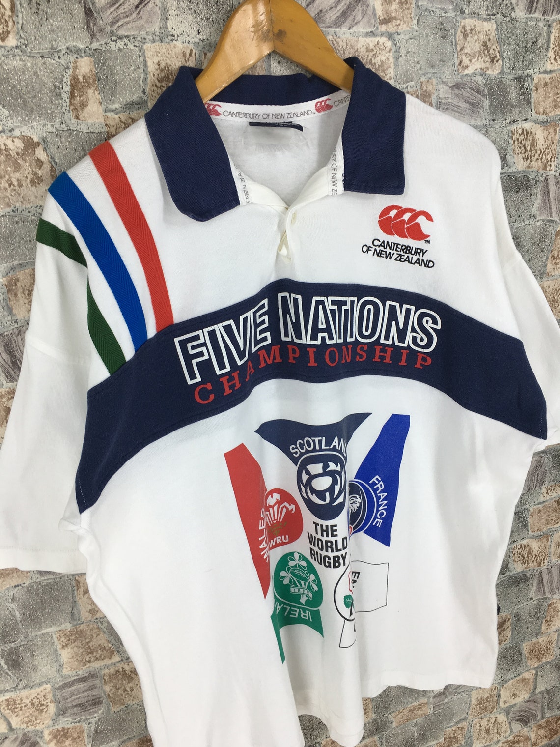 Canterbury Rugby Shirt Xlarge Canterbury Of New Zealand Five Etsy